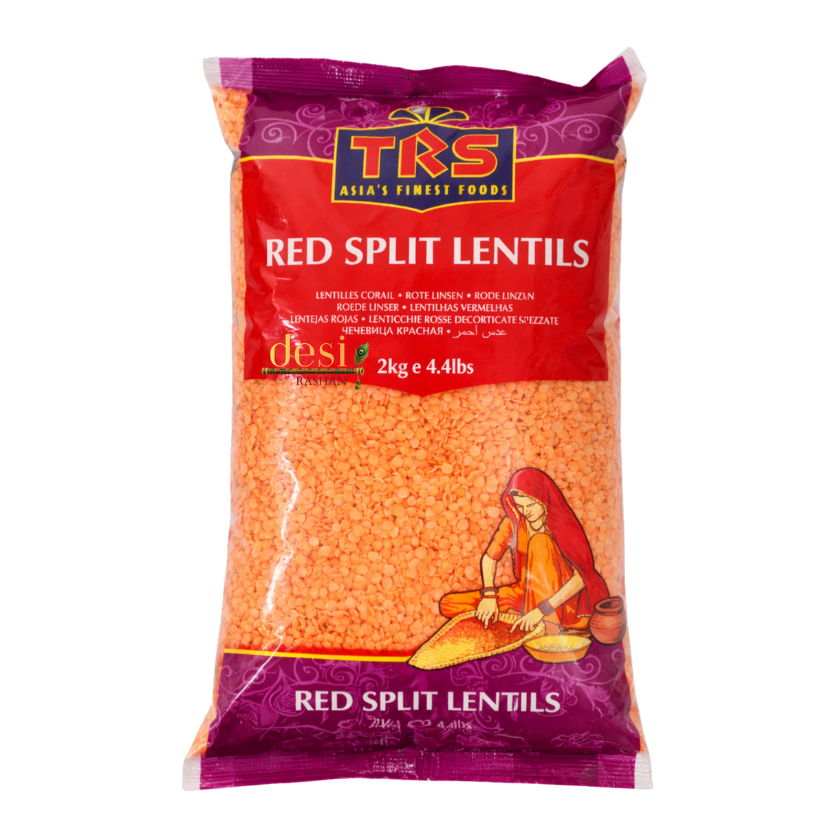 TRS - Masoor Dal/Red Split Lentils (2kg) 31.01.2029