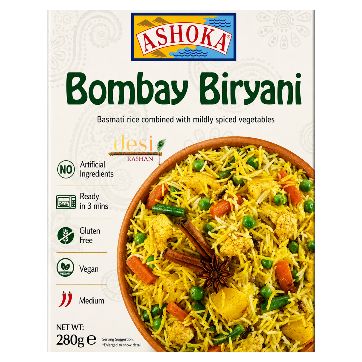 Ashoka - RTE Bombay Biryani (280g) 25.02.2027