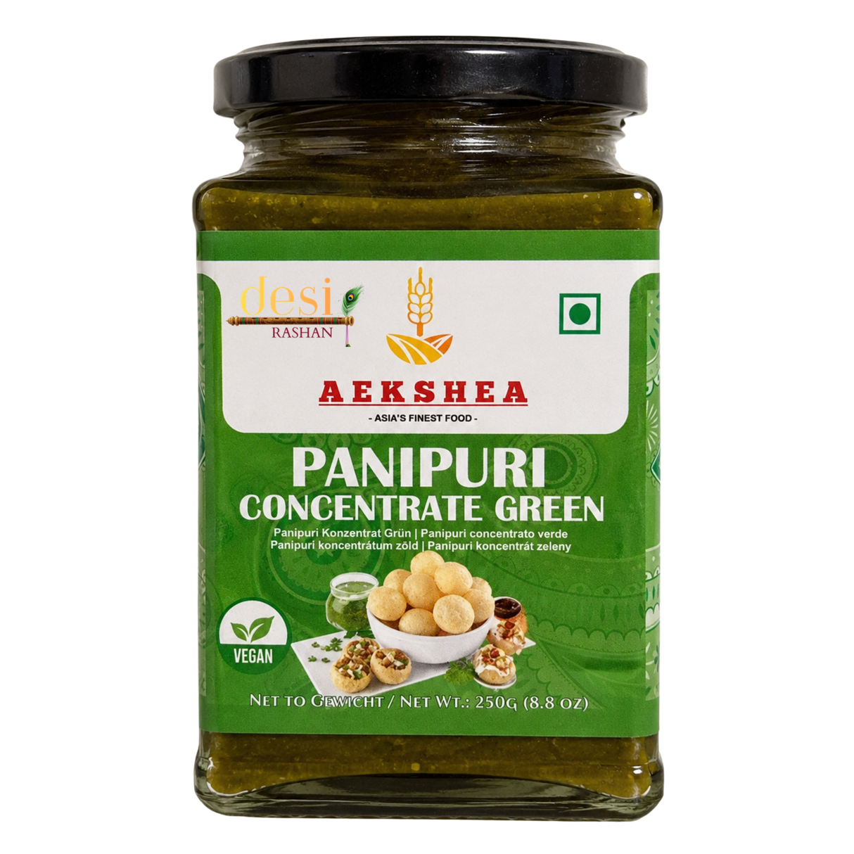 Aekshea - Pani Puri Concentrate Green (350g) 24.10.2028