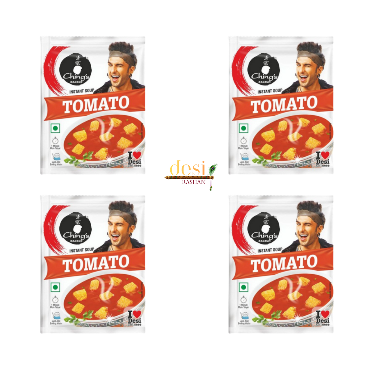 🎁 Ching’s - Tomato Soup  4 X (55g) 12.07.2026 **TOP DEALS** (100% off)