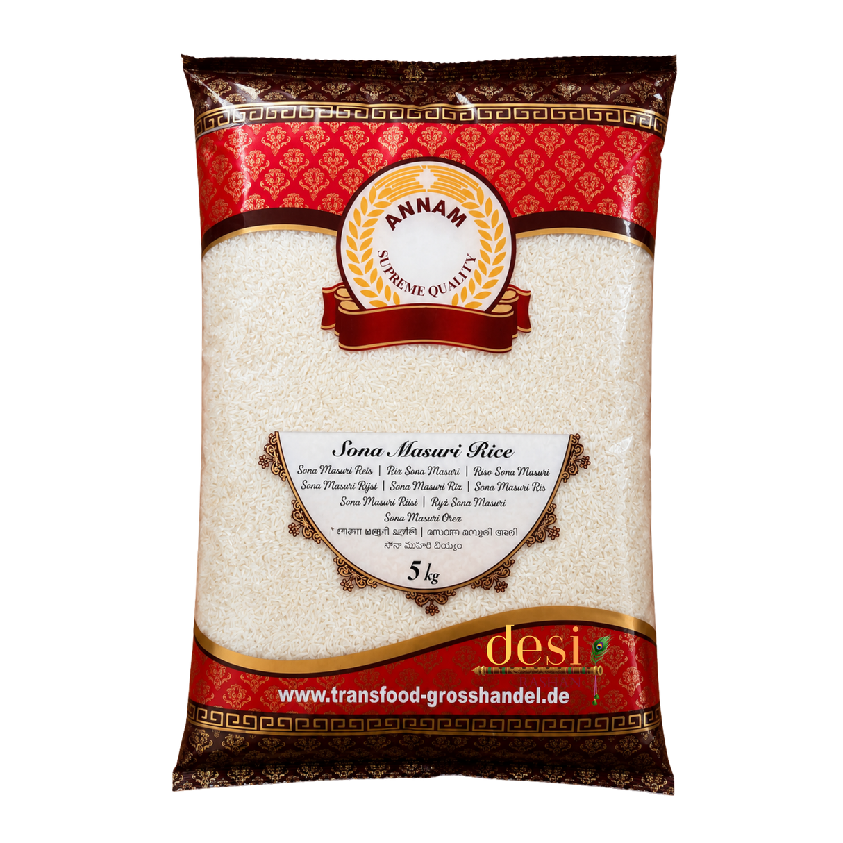 Annam - Sona Masuri Rice (5Kg) 31.01.2028