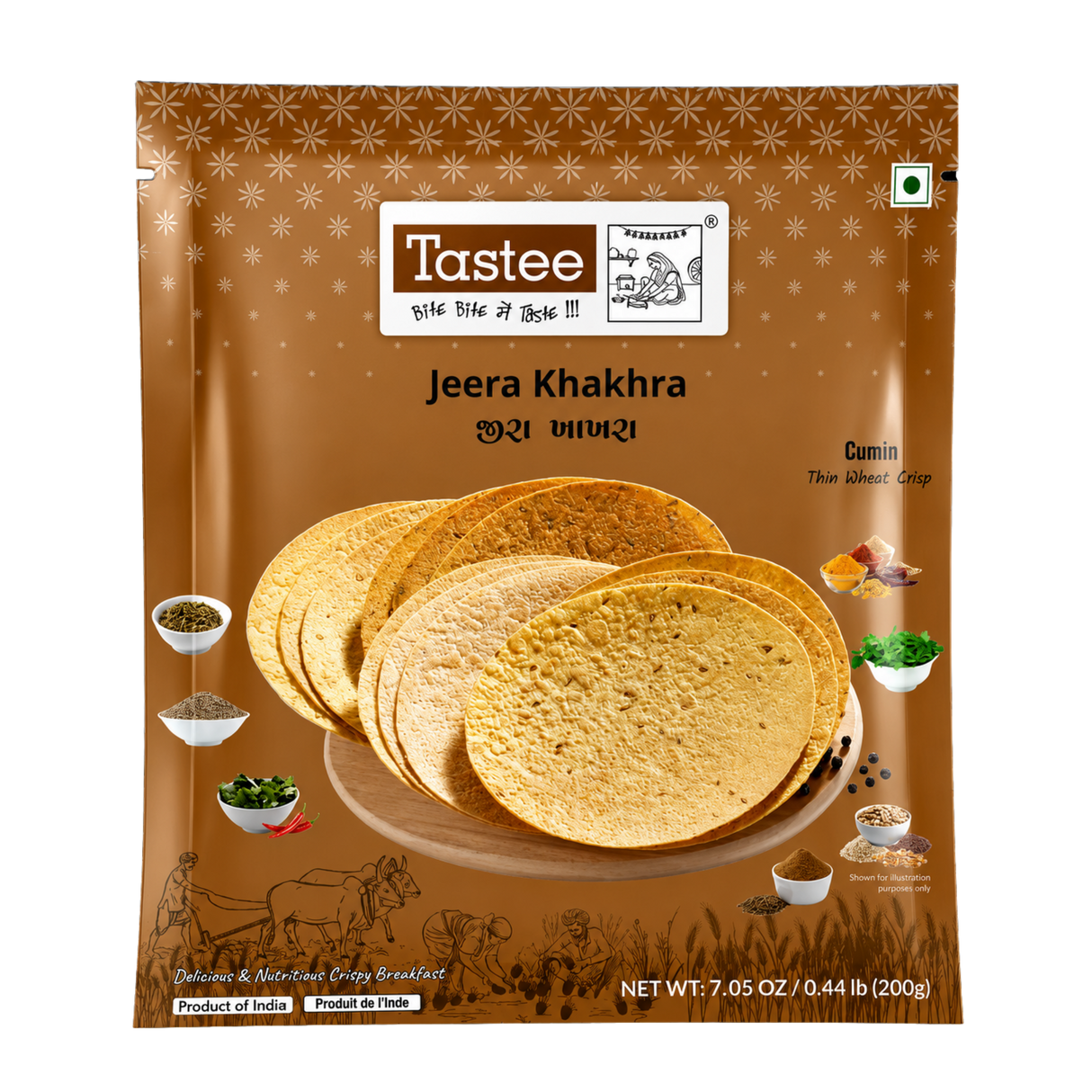 Tastee - Jeera Khakhra (200g) 31.03.2027