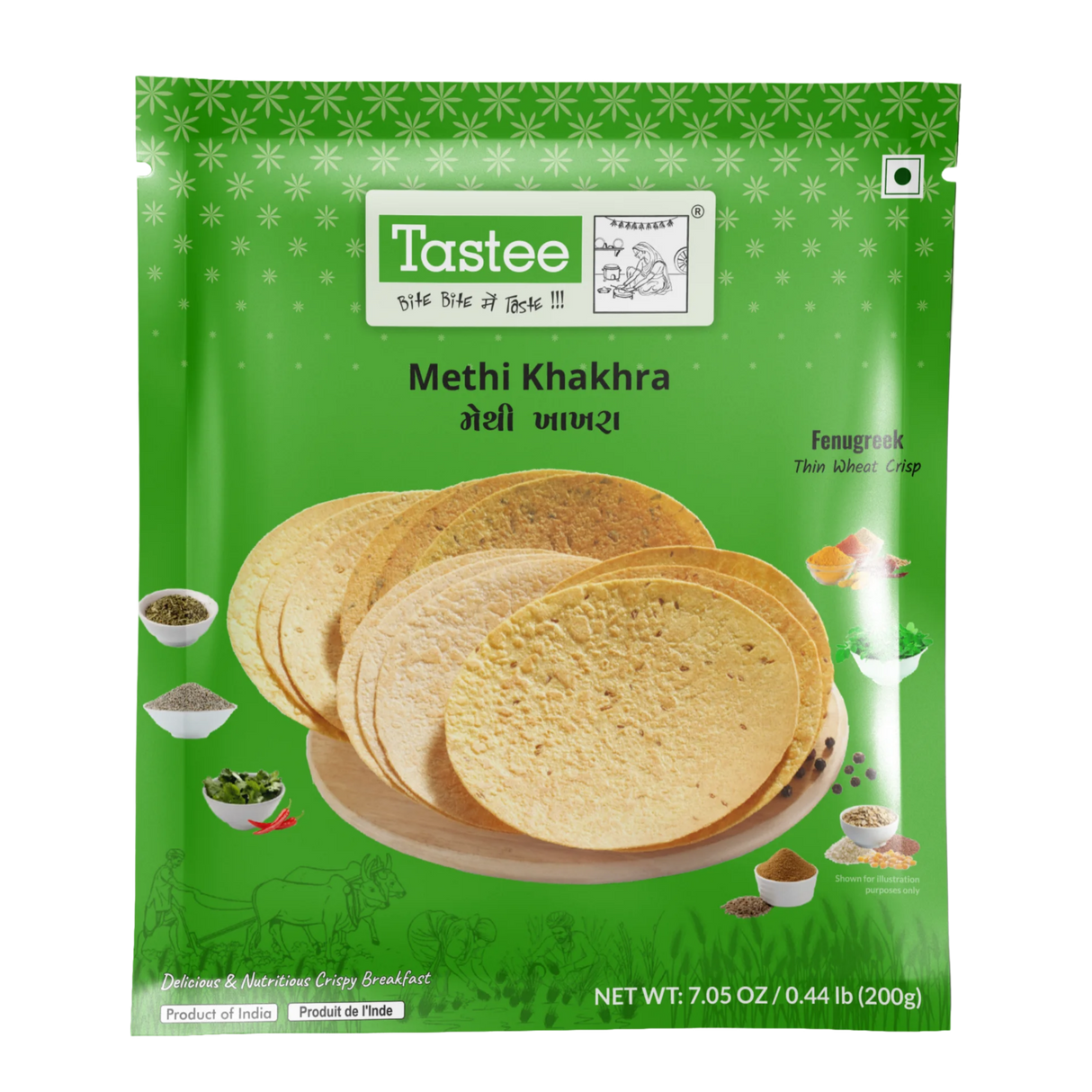 Tastee - Methi Khakhra (200g) 31.03.2027