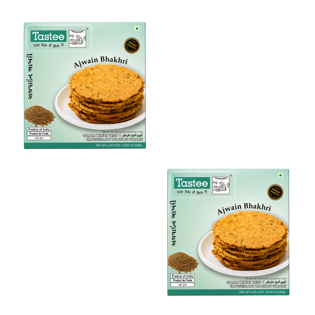 Tastee -  Ajwain Bhakhri (180g) 30.01.2027