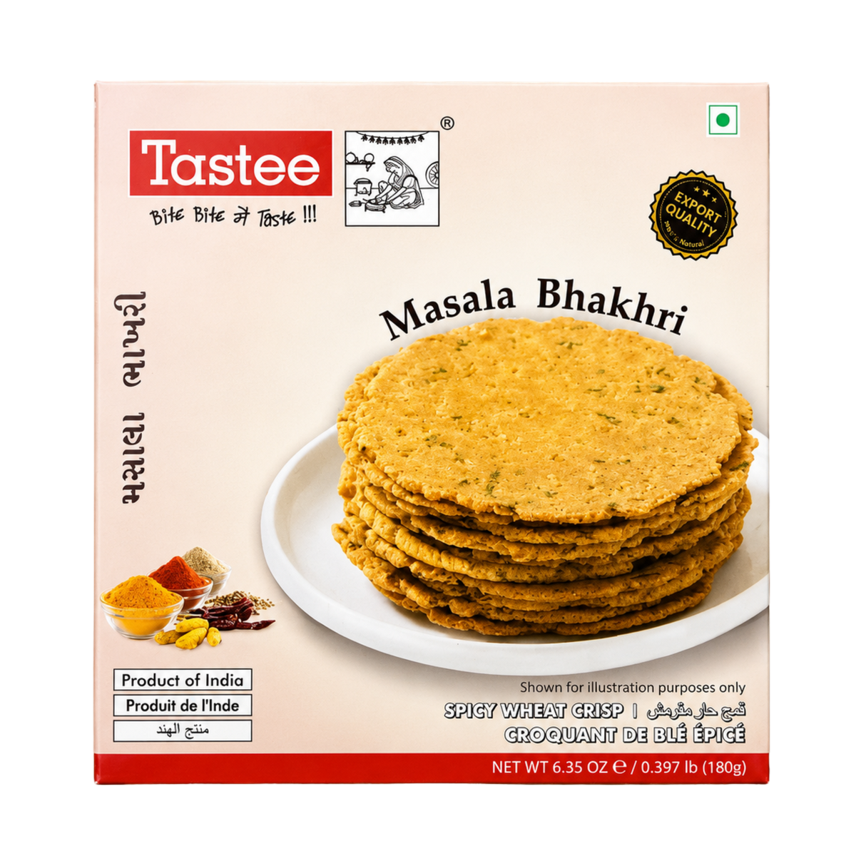Tastee - Masala Bhakhri (180g) 30.11.2026