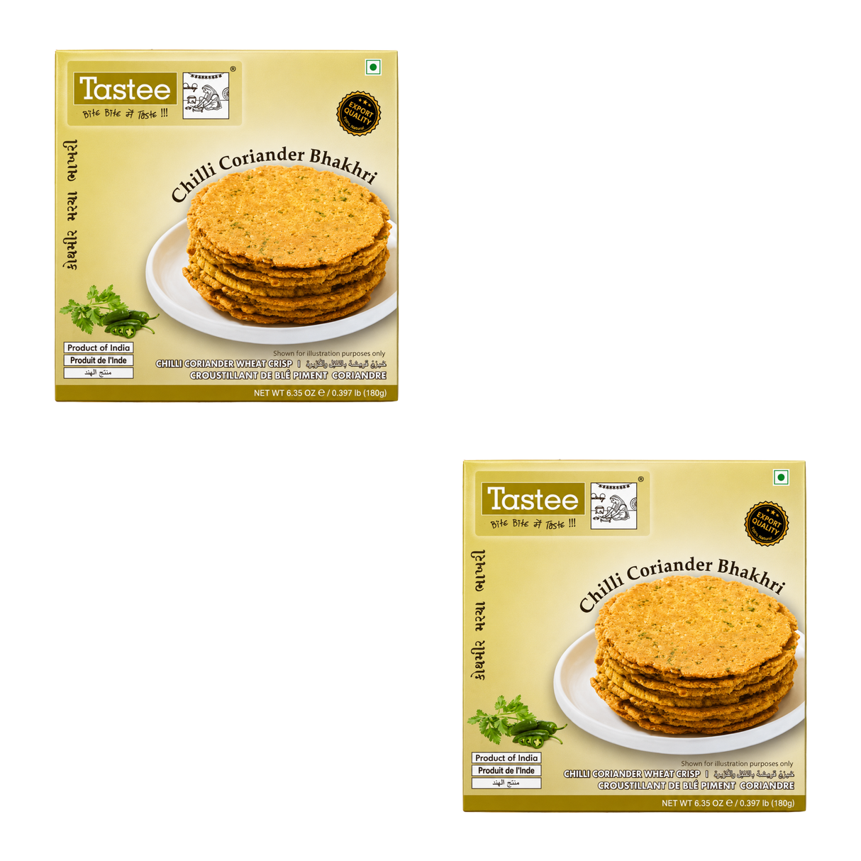 Tastee - Chilli Coriander Bhakhri (180g) 30.01.2027