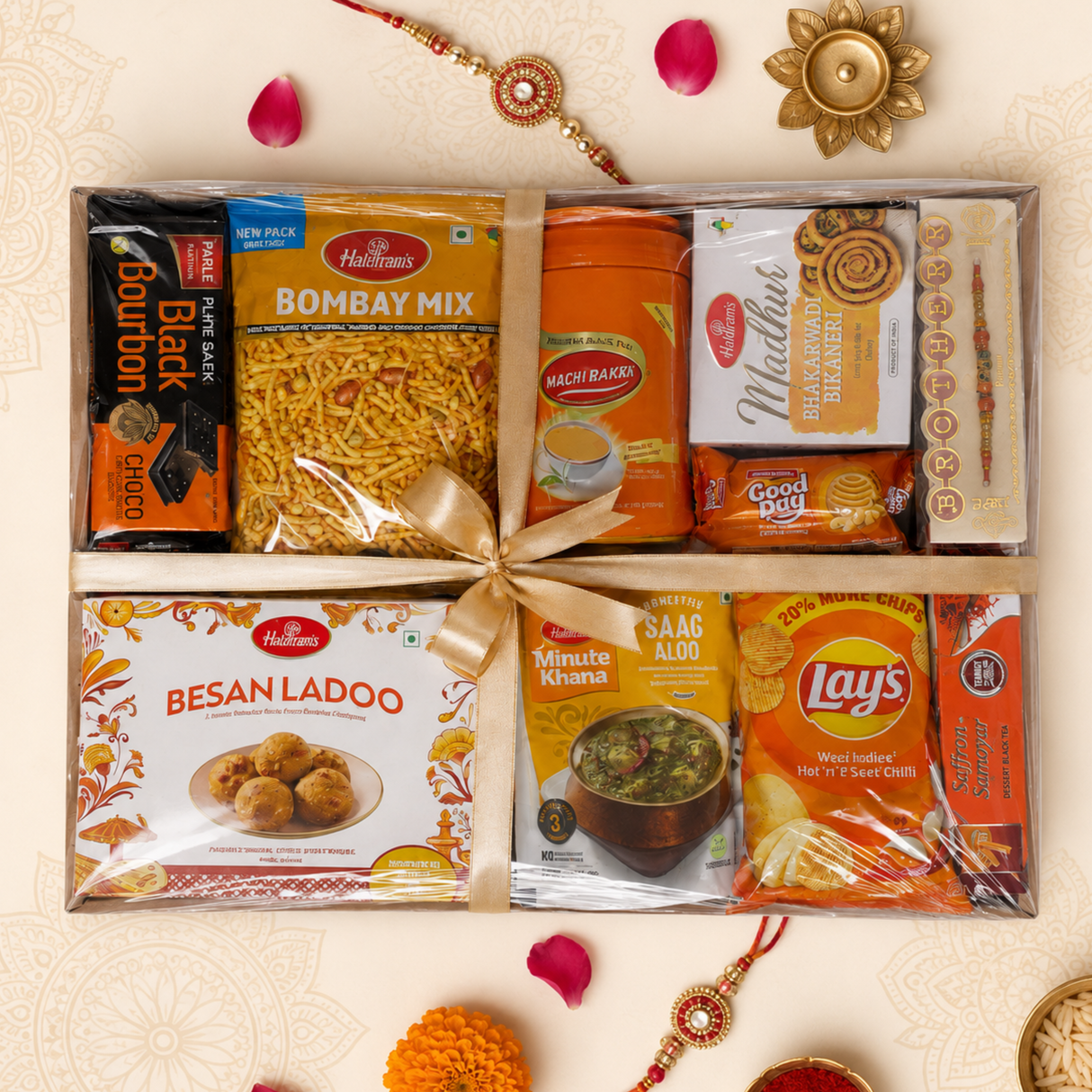 🎁💝 Rakhi Celebration Hamper – A Box Full of Love & Indian Favourites ✨