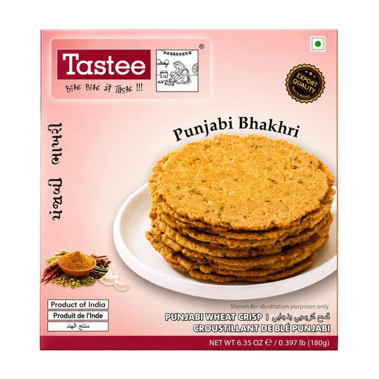 Tastee - Punjabi Bhakhri (180g) 30.01.2027