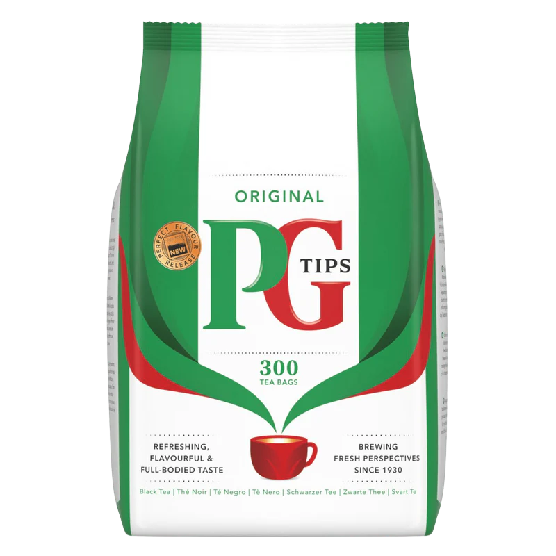 PG Tips - 300 Black Tea Teabags (870Gm) 31.10.2026