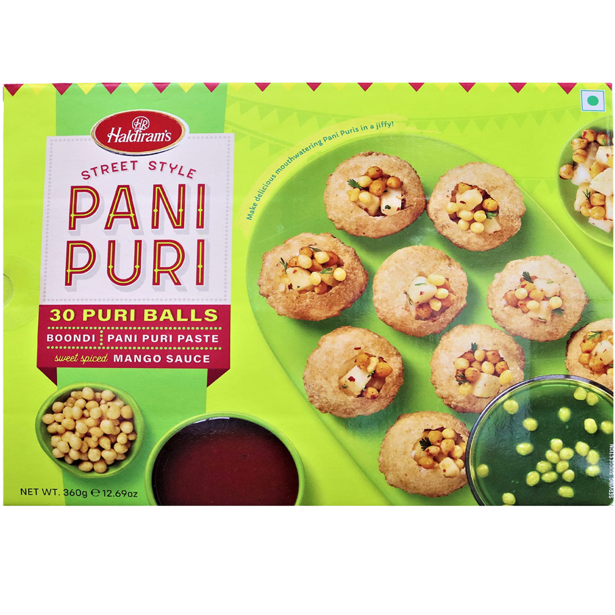 Haldiram's - Pani Puri Kugeln/Gol Gappa (360g)