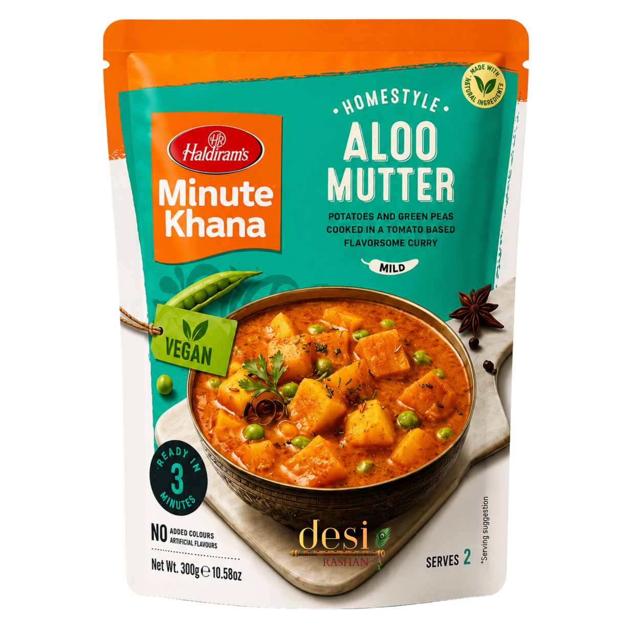 Haldiram’s Minute Khana – RTE Aloo Mutter (300gm) 14.09.2026